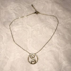 “S” initial necklace